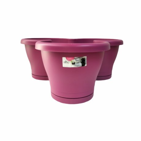 CORSICA VERTICAL GARDEN WITH SAUCER 47CM CHERRY