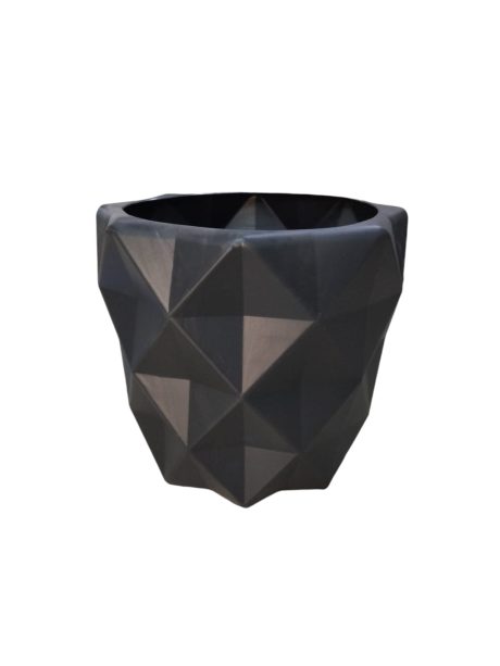 Plastic Pots Diamond H28cm x W29cm Black