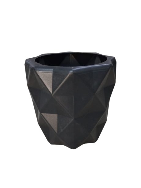 Plastic Pots Diamond H40cm x W45cm Black