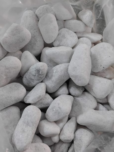 Pebble Stone Tumbled White A 3-5cm 20kg
