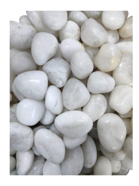 Pebble Polished White AAA 1-2cm 20kg Bag